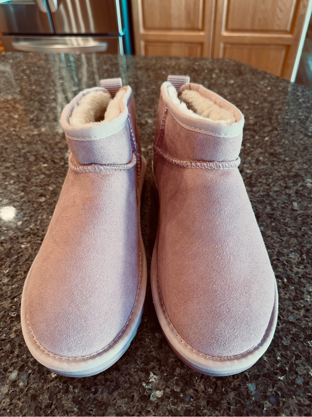 New Size 9 Crown Vintage pink suede ankle boots